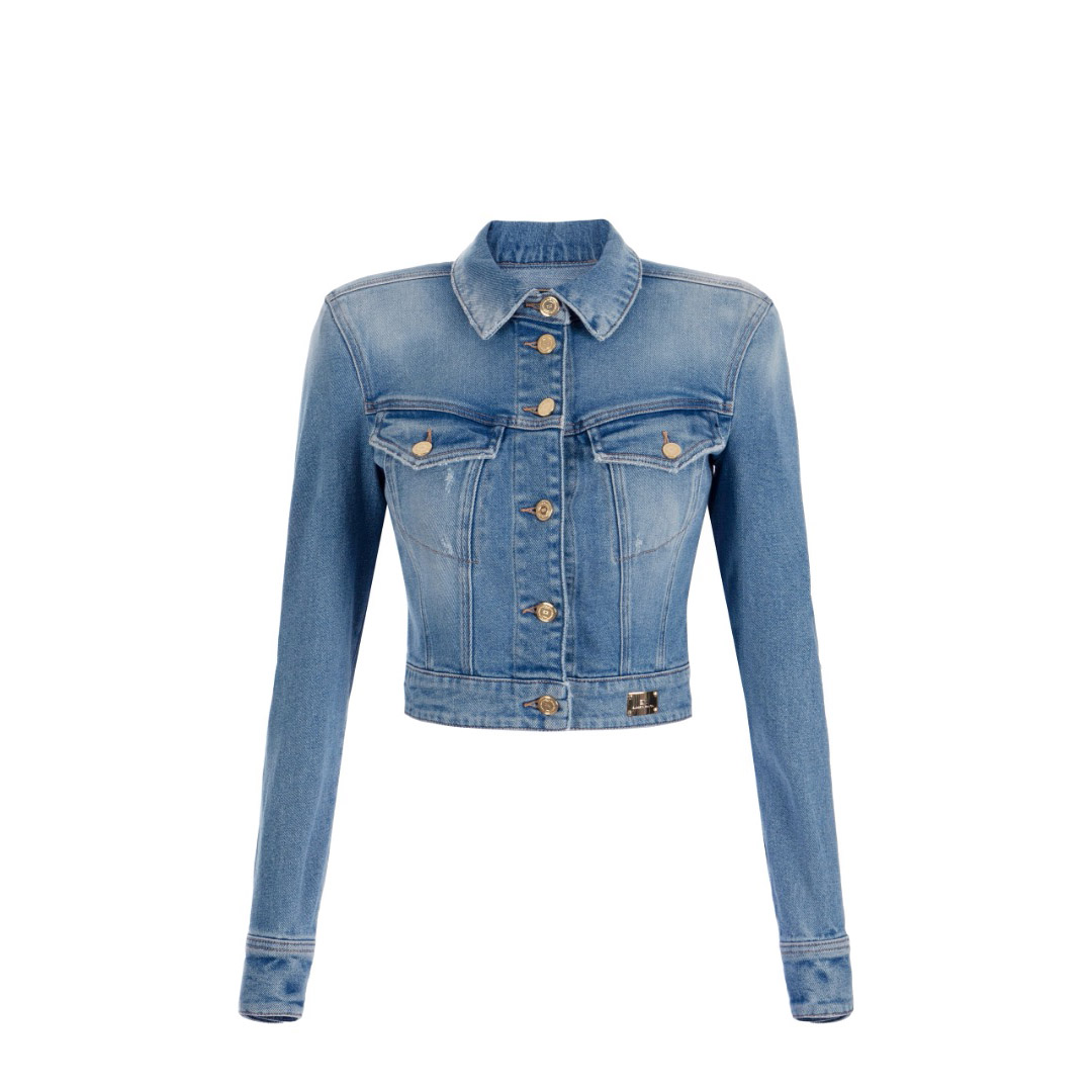 Giubbino jeans elisabetta franchi deals