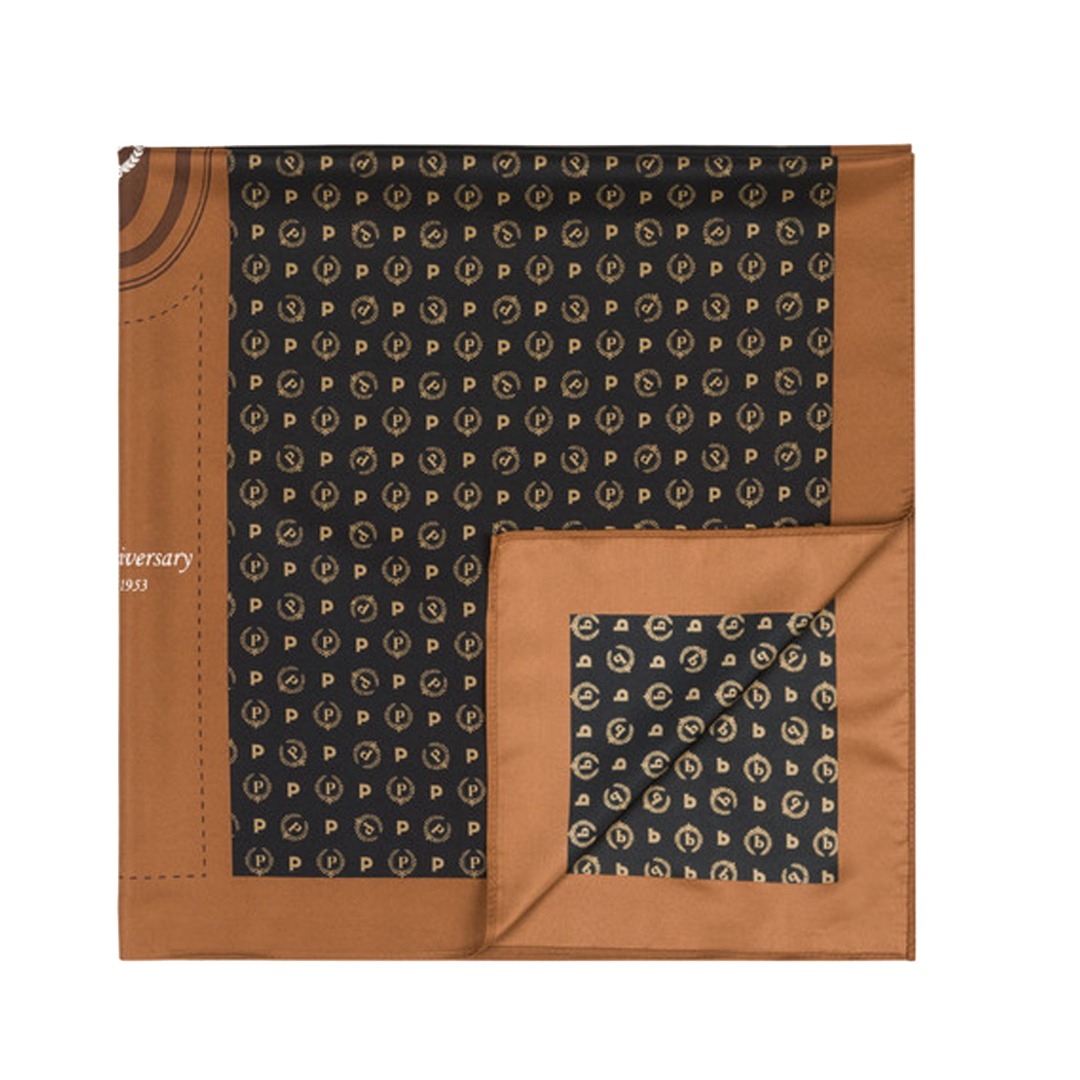 Foulard Vintage POLLINI En Soie 100% - Multicolore Fait Main Italie - Occasion Bon état